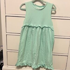 Charming Sleeveless Mint Dress for Kids
